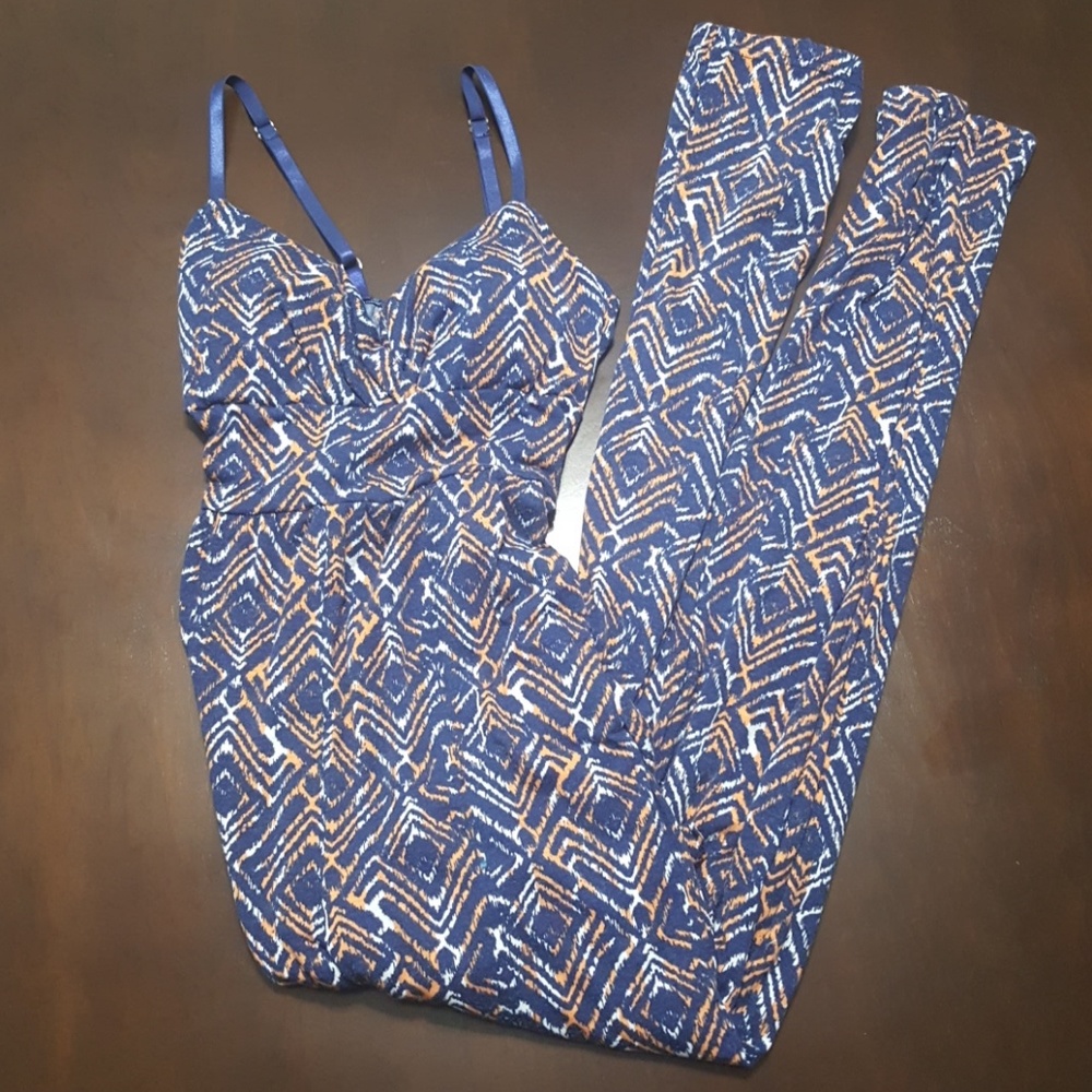 3 for $25 Blue and Orange Jumpsuit Sz S